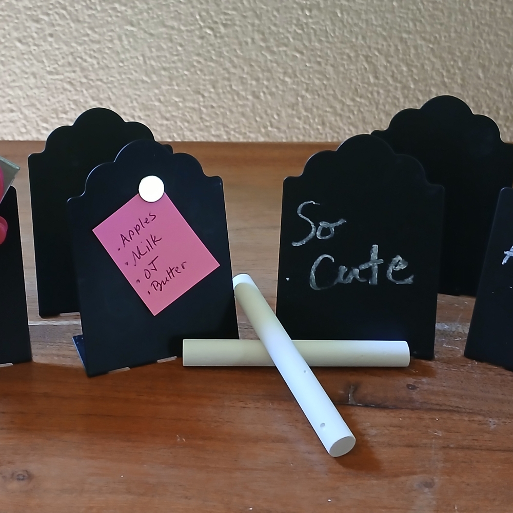 Black Chalkboard | Magnet Table Signs for Parties
